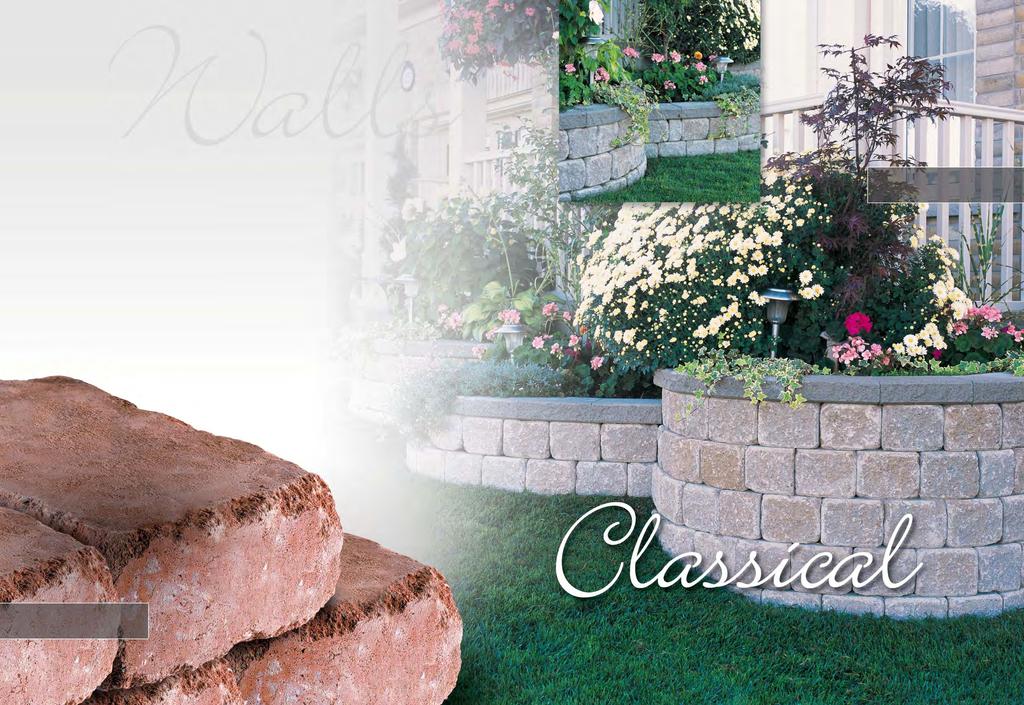 22 23 Walls Retaining Wall Systems Tumbled Colonial Buff Design Wall Lite More than Solid, Good Looks Brooklin retaining wall systems demonstrate strength, versatility and sophistication.