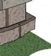 Leave a flap of landscape fabric up the back of the wall to ground level to ensure proper drainage. 5.