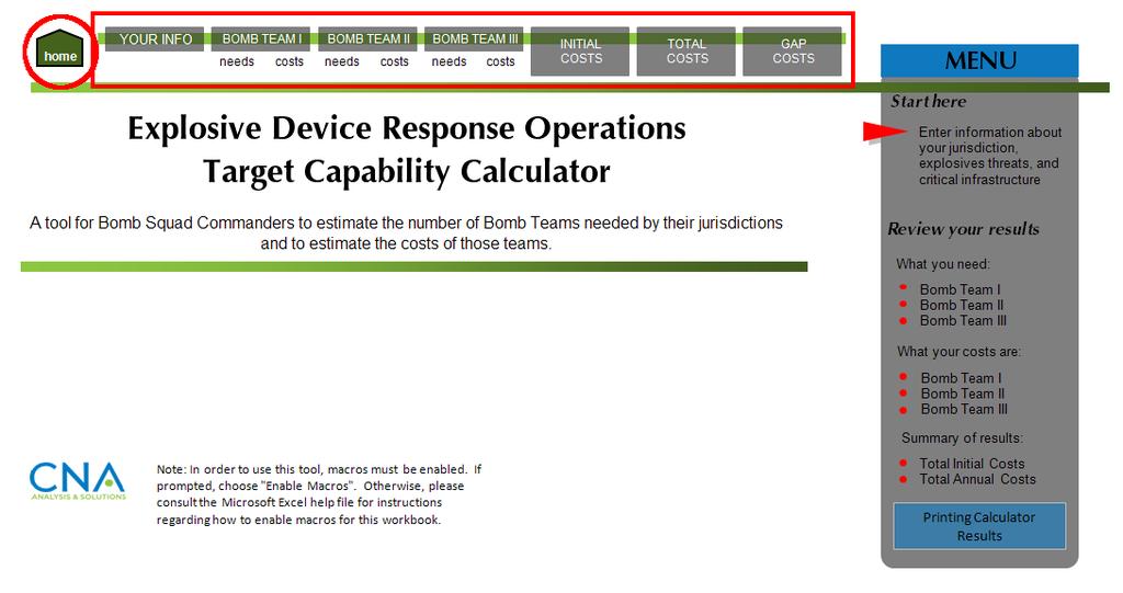 2 EDRO Capability Calculator ~ Technical Guide About the EDRO capability calculator This free tool estimates bomb team demand by considering a jurisdiction s population and critical infrastructure