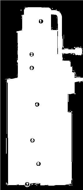 Sinterplate filter elements 4 = Liner 5 = Welding frame