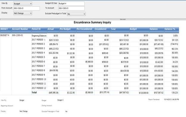 New Encumbrance SQL Reporting Services Reports SSRS Reports that display