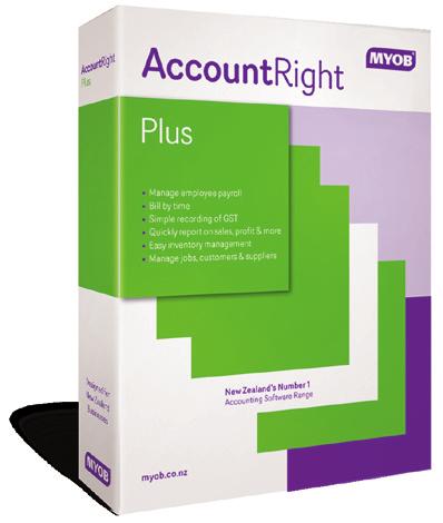 GROWING BUSINESS MYOB ACCOUNTRIGHT PLUS Manages your business, your time and your employees MYOB AccountRight Plus is perfect for any business that employs staff or needs to track billable time.
