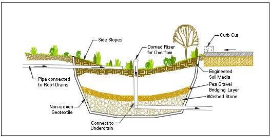 3.5 Bioretention Systems Bioretention is a water quality and water quantity control practice using the chemical, biological and physical properties of plants, microbes and soils for biofiltration and