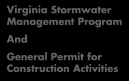 Virginia Stormwater Management Program And