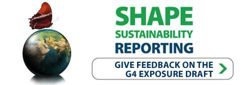 Share your input to shape G4 Go to the GRI website and