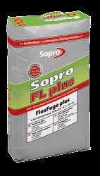 Sopro DF 10 Strong, flexible, rapid-set, cementitious tile grout, meeting requirements to DIN EN 13888, for grouting all types of ceramic and natural stone coverings to produce brilliantly coloured,