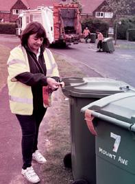 food waste with garden waste in a combined organic collection fortnightly. All residents are entitled to one 240L organic waste wheelie bin, and a 7L food caddy at no extra cost.
