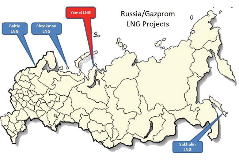 Of the newer old guard, Russia is an interesting story, and this is where we can really see the geopolitics of LNG at work.