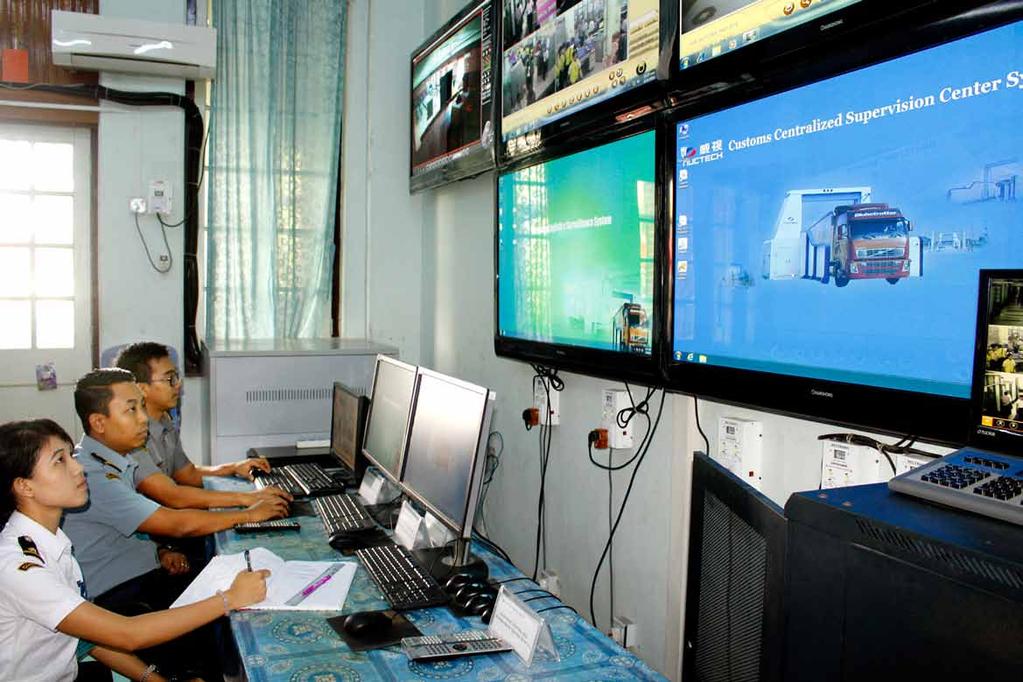 Myanmar Digital Customs Three Customs officers are assigned
