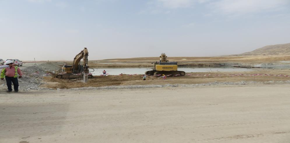 GLIMPSES OF PROJECTS Construction of Jurf & Saay Protection Dams at Duqm Dam foundation