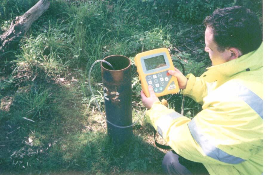 Evaluation of site Gas composition and flow measurements Gas migration