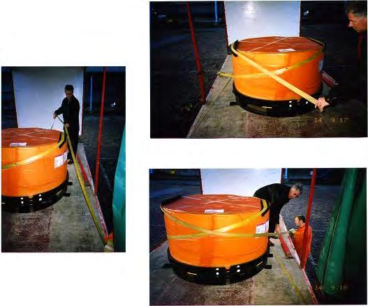 173 Step 4: photo left Step 5: photo top right Step 6: photo bottom right Fasten strap 2 to the trailer, lead it along the front of the coil and behind OVER, on the