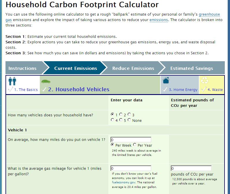 Identifying Areas for Opportunity Calculate your environmental impact and how to reduce it with the EPA: http://www.epa.