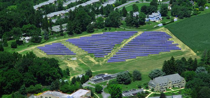 5 MW solar system across the street from the headquarters of Snyder s-lance was for a time the largest ground-based solar farm in Pennsylvania.