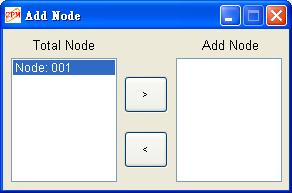 When users use Add Node, the master will scan its CANopen network first and list all the slaves at