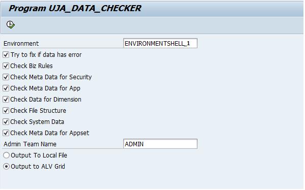 5. For more post Migration checks can be seen via a ABAP Program UJA_DATA_CHECKER from SE38 Transaction Code Conclusion Definitely this Document will helpful for