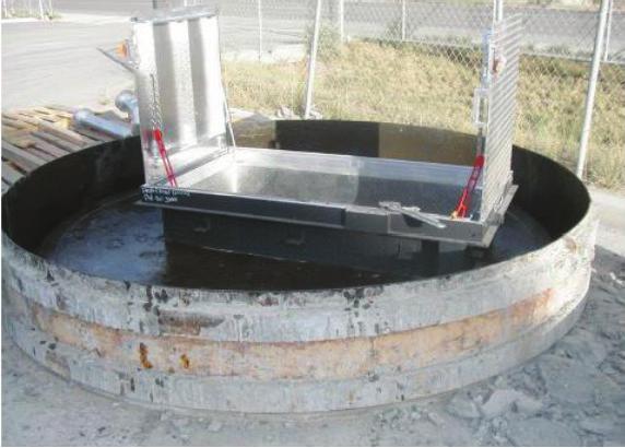 The use of an attached, fabricated skirt is strongly recommended to ensure the bearing plate is supported by the precast concrete structure.