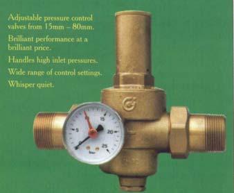 Benefits - the benefits of using individual pressure reducers in houses and buildings are: Water consumption will be reduced if pressures can be lowered; Fittings such as taps, toilet cisterns, tanks
