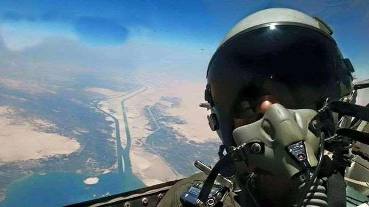 Egyptian Jet Fighter Escort Selfie (Taken with the New Expanded Suez