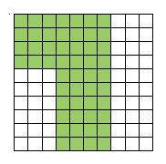 12. The figure below is divided into squares of equal size. What percent of the figure is shaded? 13. Write as a decimal. 14.