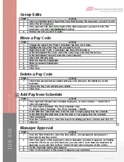 Job Aid A two-page Job Aid is provided with this module and is available for downloading.