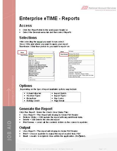 Chapter 3 Reports Reports Summary Summary This session showed how a manager accesses reports via the General menu tab or the Report link in the Header.