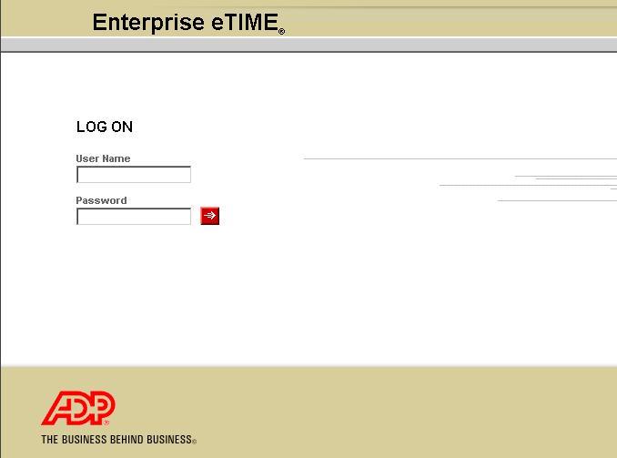 Chapter 1 Navigation Access Enterprise etime Enterprise etime is a Web-based application, and does not require the installation of any additional software on your workstation.