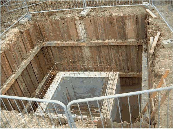 6. Light Duty Bracing Frames - Manhole Braces For smaller excavations where support is required on all 4-sides, manhole braces and trench sheeting provide the safest, quickest and most economical