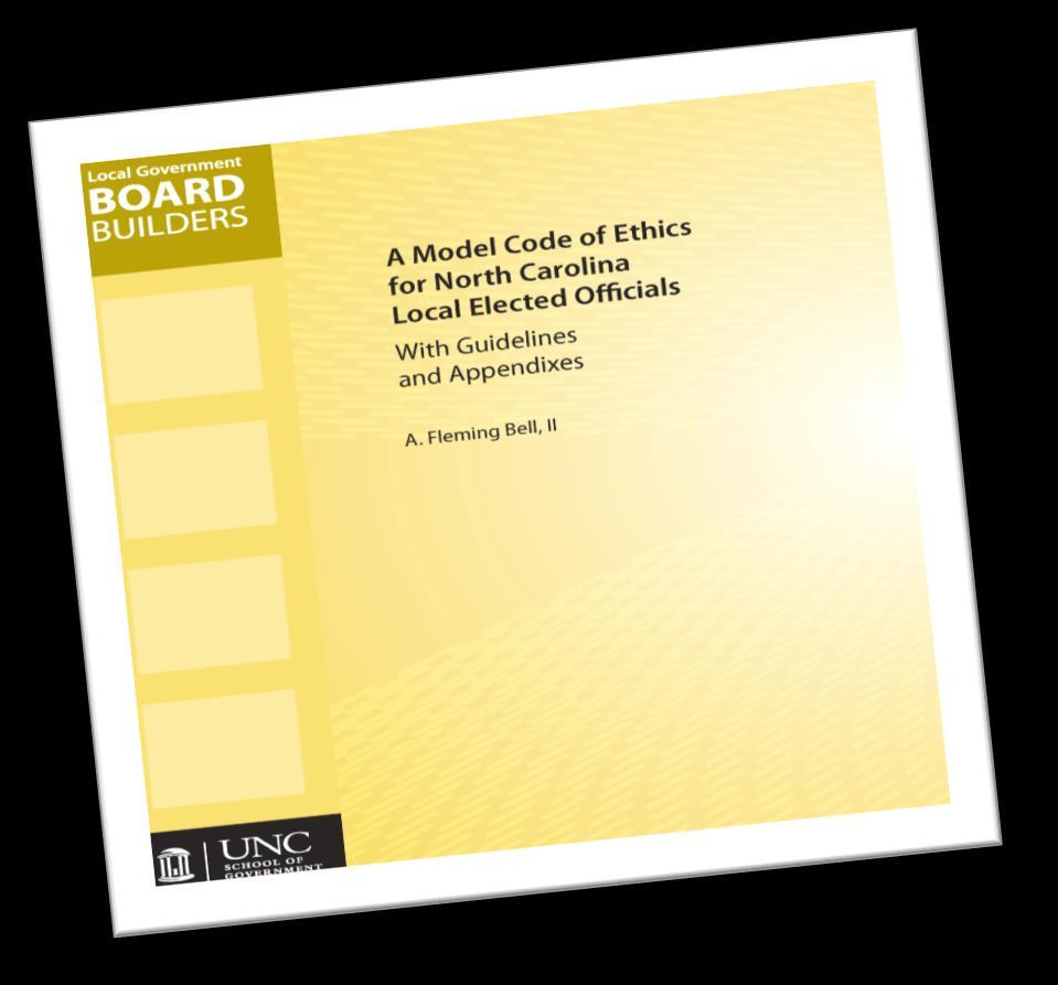Ethics Training & Local Codes Boards can