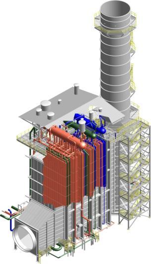 HRSG for Cogeneration Based on Standardized Product Platforms Broad range of HRSG technologies and designs For medium and large Gas Turbines Designed according to Standard Codes around the world