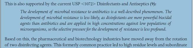 Disinfectant rotation definition evolution? Eudralex annex 1 (2008) 61. The sanitation of clean areas is particularly important.