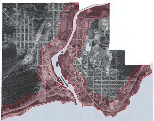 Land Use Analysis Areas of Interest Two areas of interest were identified for the case study analysis: frontage on Great Lakes, inland lakes and rivers, and land use within a coastal zone of