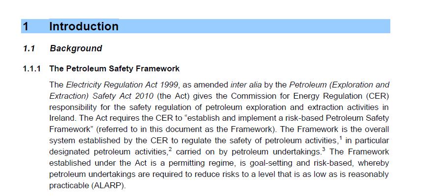 Petroleum (Exploration & Extraction) Safety Act 2010