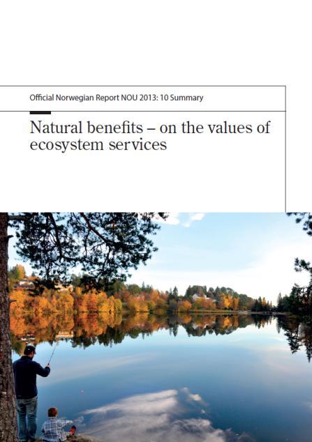 Norwegian expert commission on values of ecosystem services (Aug.