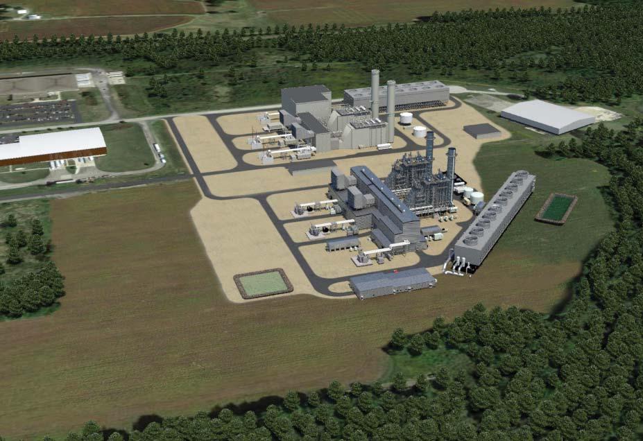 Project Characteristics 940-MW Combined Cycle Electricity Project Two natural gas-fired, high efficiency H-class combustion turbines with two heat recovery steam generators and one steam turbine