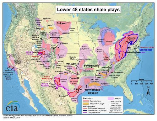 U.S. Shale Gas Reserves Recoverable Shale Gas Reserves: 2003: National Petroleum Council estimate: 38 trillion cubic feet Current estimates: 1,080 trillion cubic feet, equivalent to 47 years of