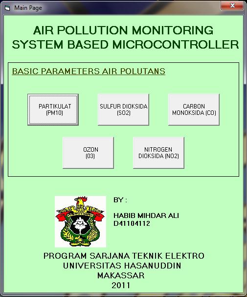 The design of microcontroller program follows the flowchart related to the air pollution monitoring system shown in Fig. 8 below.