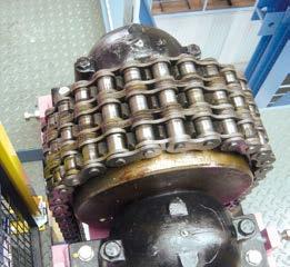 Accumulation tower chains SEDIS has developed chains for this application have a high fatigue strength. In addition to the shafts having undergone DELTA treatment.