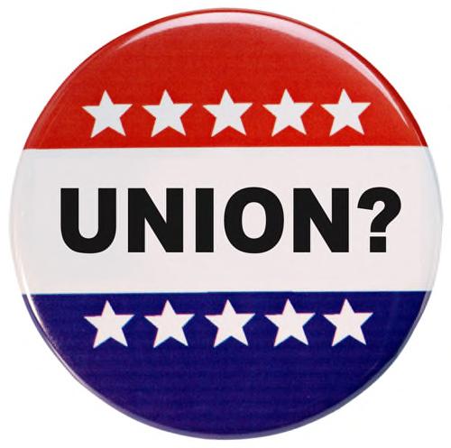 Question: Who here belongs to a union? Who here works somewhere that has unions?