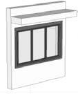 005 GAL/SF/DAY GLASS AND WINDOW DOUBLE GLAZING: 6mm+13mm AIR SHGC: 0.7, U-VALUE: 0.