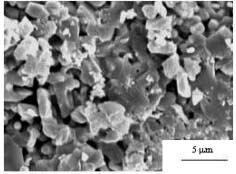 Dynamic Fragmentation of Alumina with Additions of Niobia and Silica Under Impact Figure 3: Dynamic fracture surface of sample #1 obtained by SEM, showing predominantly transgranular mode of