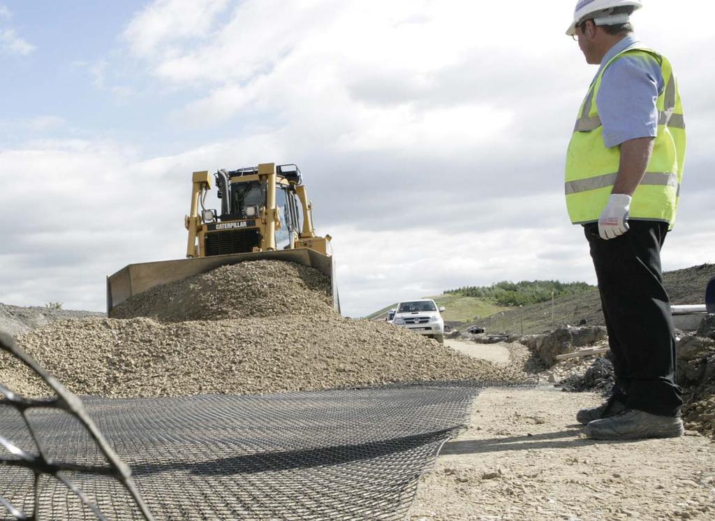 Tensar TriAx TM geogrids have proved to be extremely efficient at confining and stabilising aggregate.