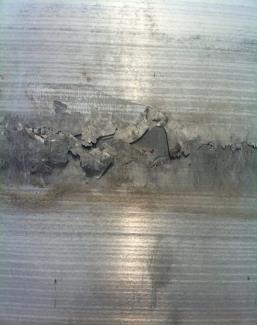 Delamination caused by