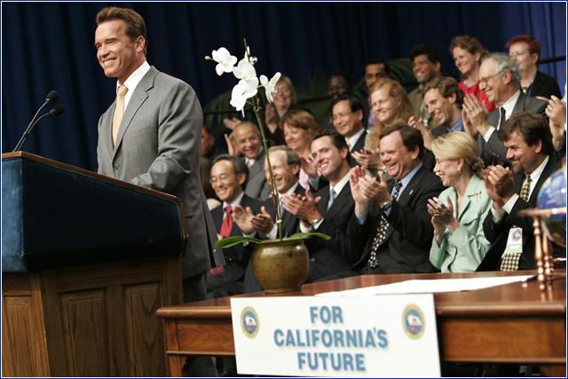 California Climate Policies California has many climate initiatives including policies on efficiency and transport Governor Schwarzenegger signed Executive Order # S-3-05S on June 1,