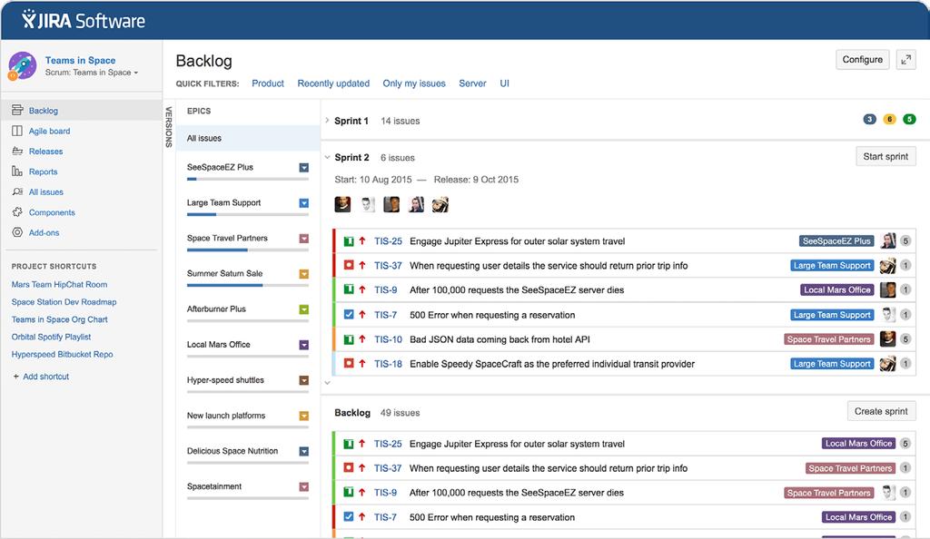Categorize departments as projects A JIRA Project can be defined as a collection of issues.