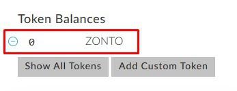 block. Let us proceed to ZONTO tokens purchase.