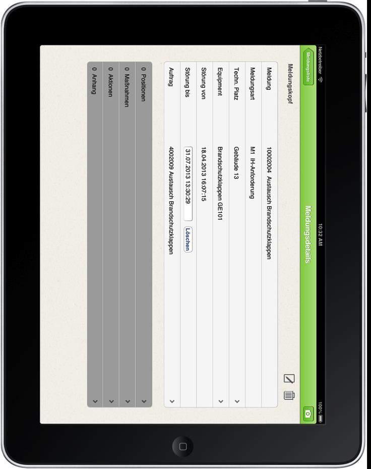 oxando Asset Management Mobile notification management Transfer of notifications from SAP PM/CS Flexible