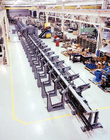 Complete Assembly Testing and Run-Off Modern assembly bays have the capacity for very large machine configurations. (We ve assembled and run-off systems more than 156 feet in length.