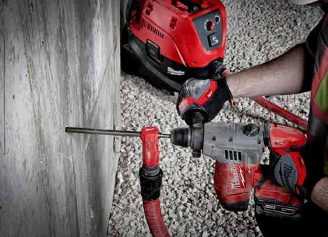 SILICA DUST REGULATION ITW RED HEAD RECOMMENDS USING MILWAUKEE SILICA DUST EXTRACTION SYSTEMS WHEN INSTALLING RED HEAD ANCHORS While Red Head anchors can be safely used with most hammer drills and
