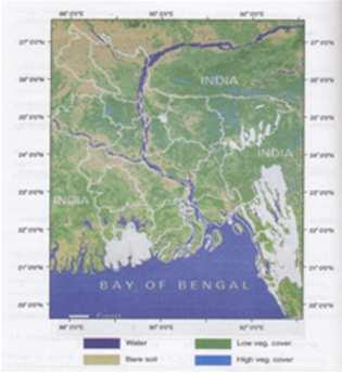 American Journal of Remote Sensing 2013; 1(3): 67-71 69 developed shown in Table-1 [1,5]. Table 1. The interpretation keys used in Bangladesh for assessment of rice area Fig 2.